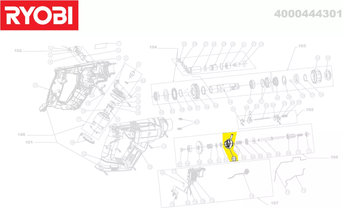 plateau oscillant réf. 5131032897 Ryobi